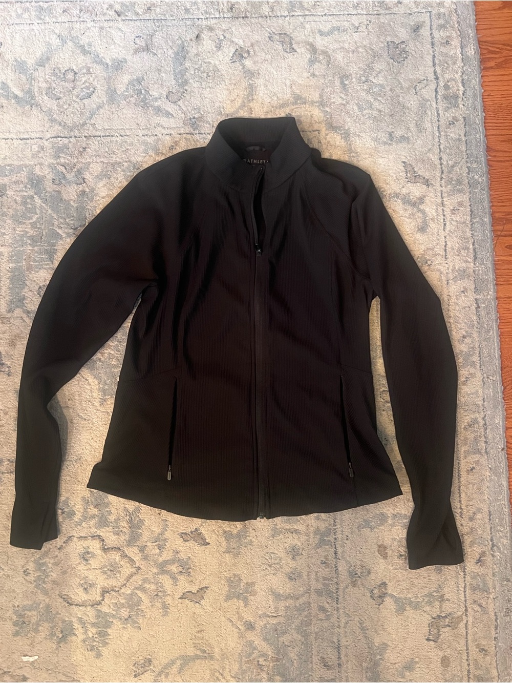 NWOT Athleta Ribbed Full Zip Salutation Jacket 2.0